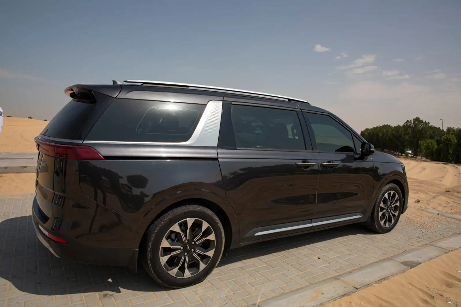 Modern Design and Spacious Rear of Kia Carnival SX Prestige in UAE.