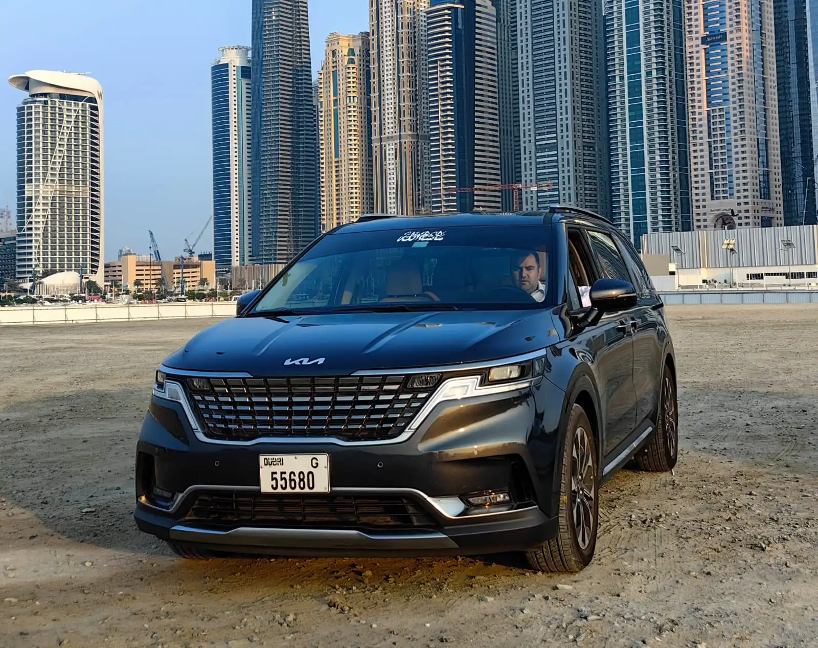 Modern Front View of Kia Carnival SX Prestige in UAE