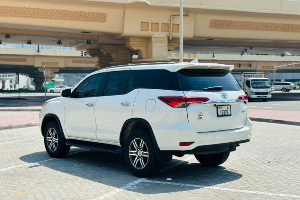 Toyota Fortuner with spacious cargo area,
 ideal for UAE families.